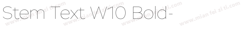 Stem Text W10 Bold字体转换